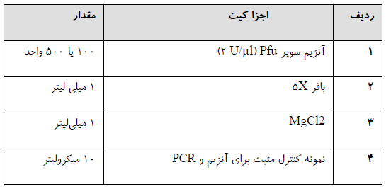 آنزیم سوپر Pfu نوترکیب